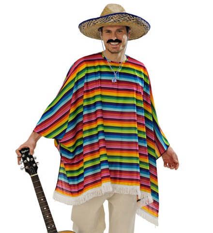 Set poncho e sombrero
