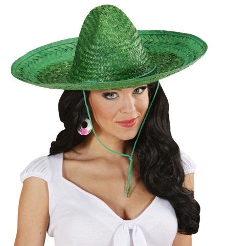Sombrero verde 48 cm